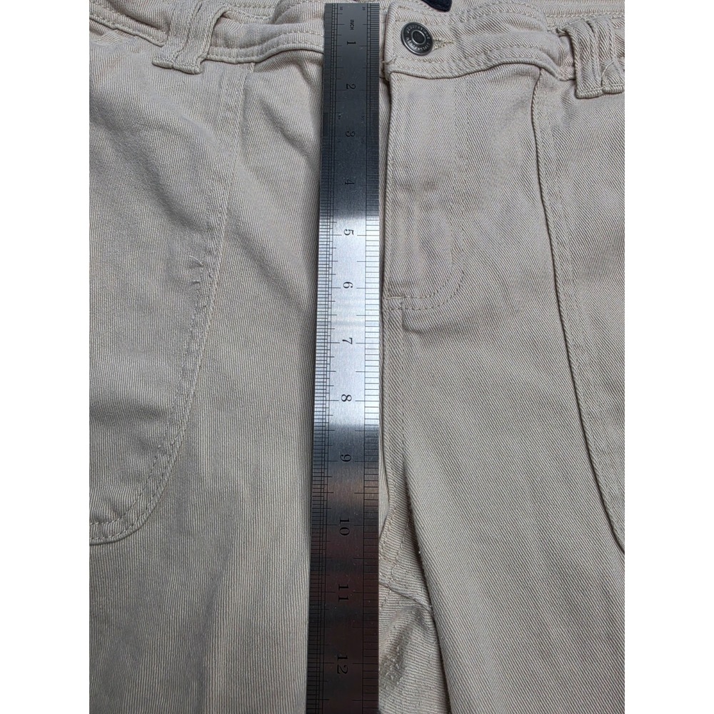 Aeropostale Cargo Pants Womens 16 Beige Cotton Stretch Flared Leg Hiking Camping - Picture 5 of 8